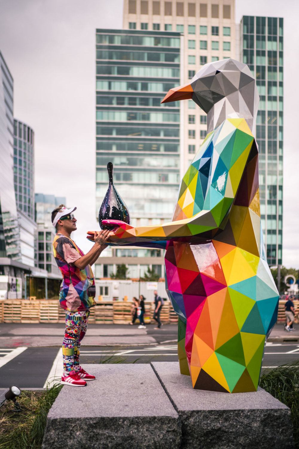 Air Sea And Land An Urban Intervention With Colorful Low Poly Sculptures By Okuda San Miguel 1