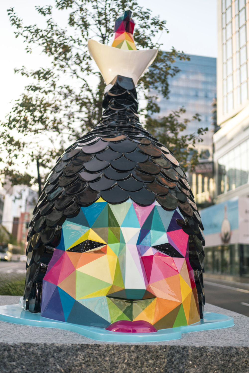 Air Sea And Land An Urban Intervention With Colorful Low Poly Sculptures By Okuda San Miguel 4